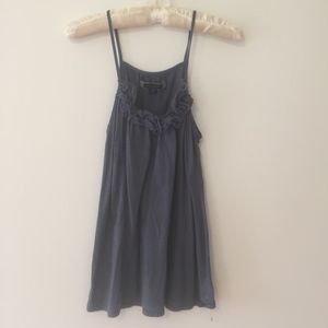 American Eagle Outfitters Blue Ruffle Tank Top